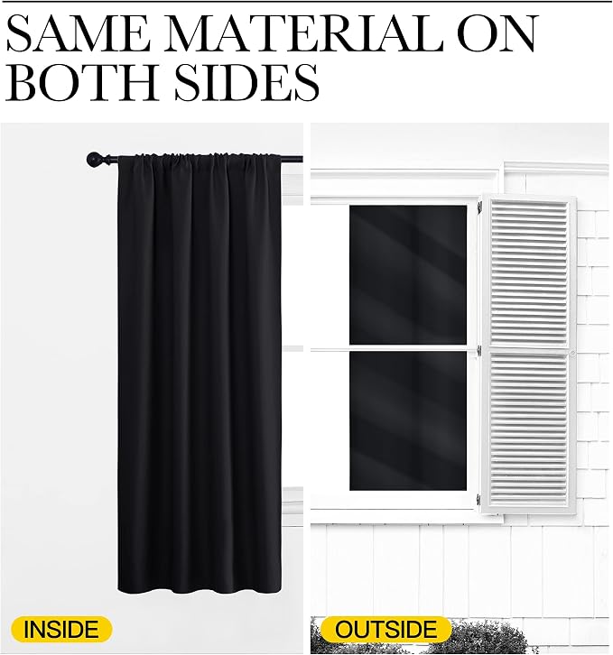 NICETOWN Black Out Curtain Panels - Image 5