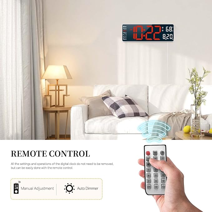 Digital Clock, Digital Wall Clock - Image 4