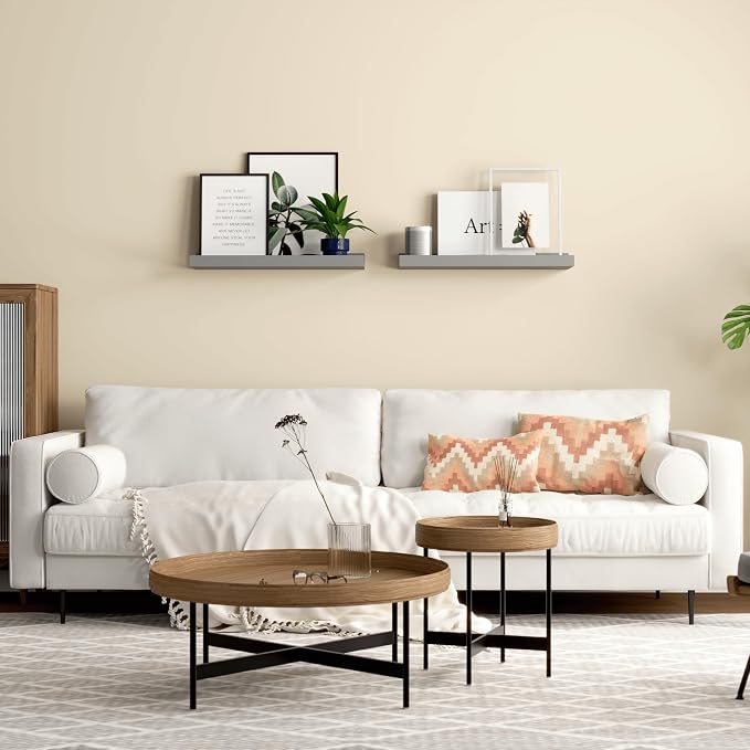 Boswillon Floating Shelves for Wall, Wall Shelves Set of 2, Bedroom Shelves - Image 5