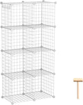 C&AHOME Wire Cube Storage, 8-Cube Organizer Metal C Grids Storage, Storage Bins by CAHOME