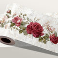 Vintage Rose Wallpaper Border 196x4 Inch Removable Wall Border Peel and Stick by IOHEFY