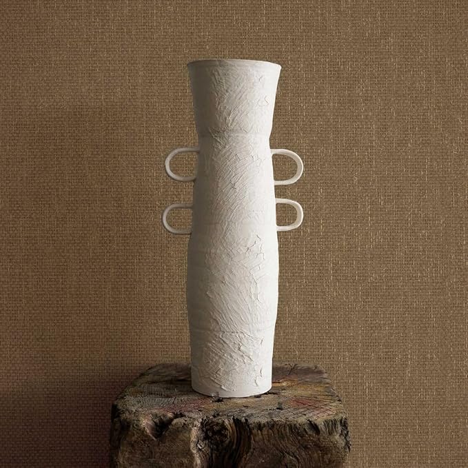 Tempaper x Jeremiah Brent Mushroom Textured Faux Grasscloth Primitivo Removable - Image 3