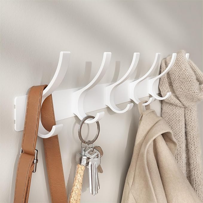 Optish Coat Rack Wall Mount, Coat Hook Wall Mount, Wall Hooks by Optish