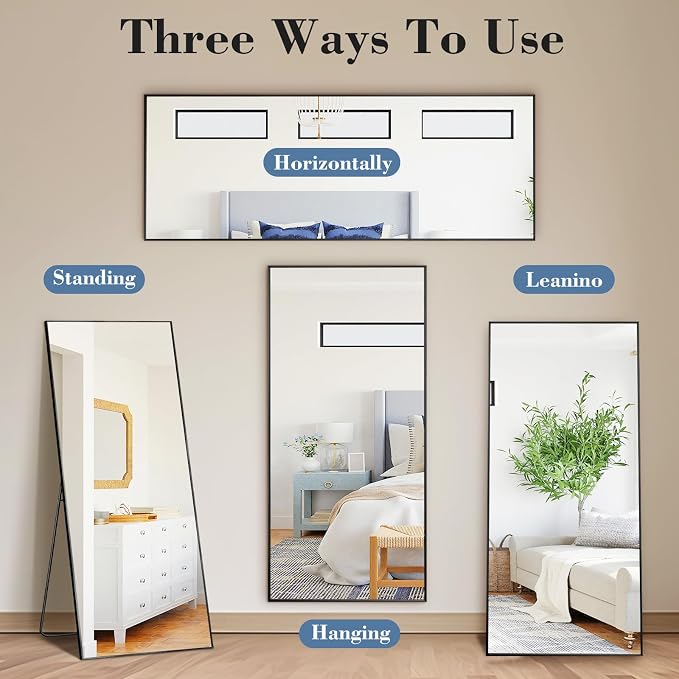 DUMOS 19"x58" Full Length Mirror - Image 6