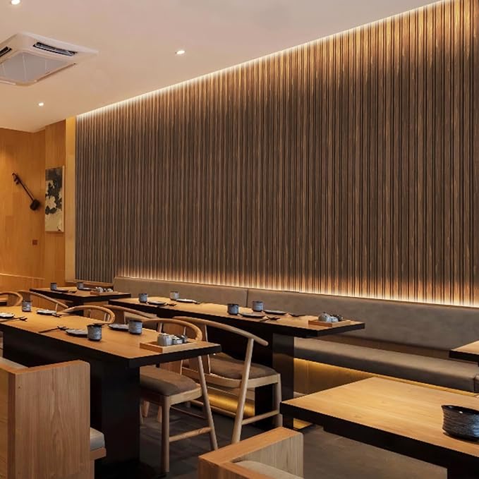 8-Pack 3D Slat Wall Panels — Soundproof Faux Wood Wall Panels - Image 5