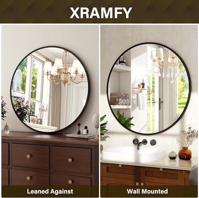XRAMFY 24 Inch Round Mirror - Image 7