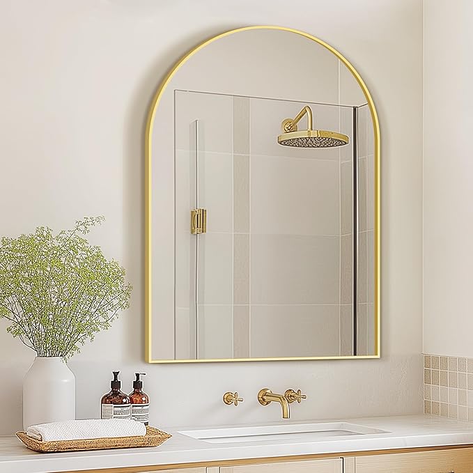 Arched Bathroom Mirror for Wall, HD Glass Over Sink for Bathroom - Image 6