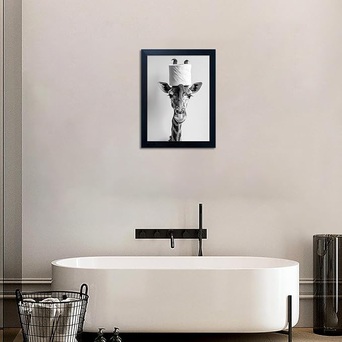 Funny Bathroom Wall Decor, Giraffe - Image 7
