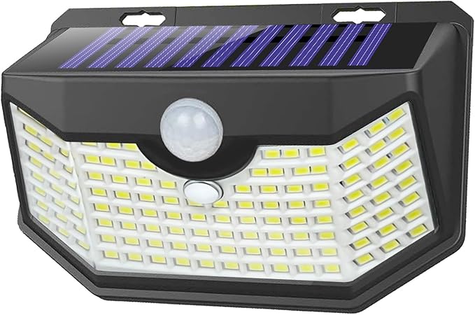 HMCITY 120 LED Solar Lights Outdoor by LightingUpYourLife