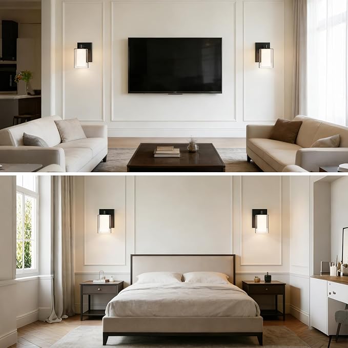 Kalium Wall Sconces Set of Two, Modern Vanity Lights - Image 4