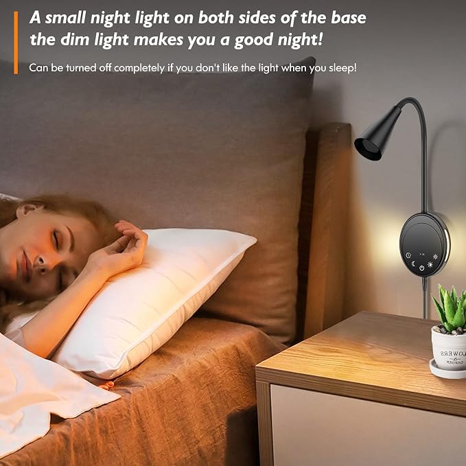 SANKEDOU LED Wall Mount Reading Light, Bedside Reading Lights - Image 2
