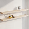 Homeforia 36 inch Wood Floating Shelves, High End Solid Natural Wood 36inch by Homeforia