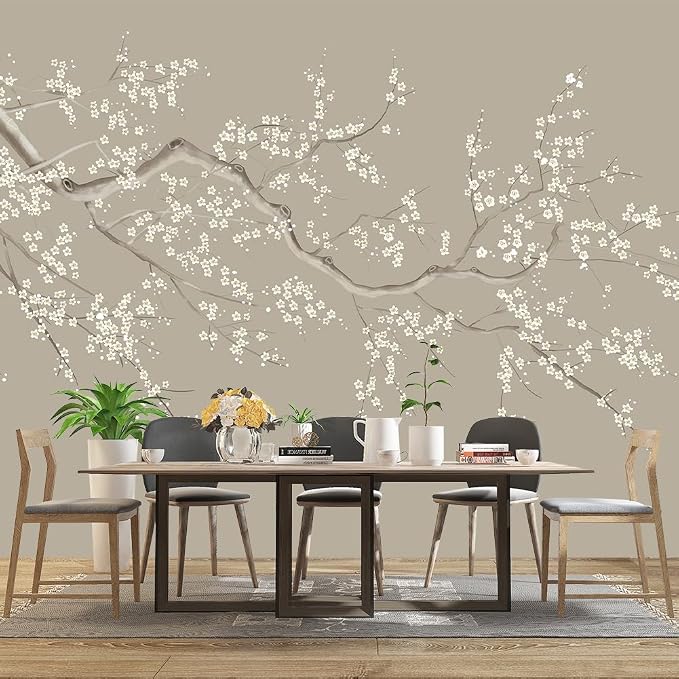 Chinese Style Plum Flower wallpeper Living Room Bedroom Office wall Mural - Image 3