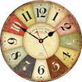 VIKMARI 8 Inch Silent Non-Ticking Wall Clock Arabic Numerals Retro Clocks by VIKMARIWallClock