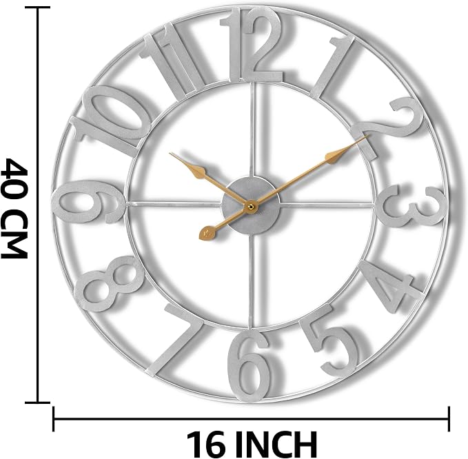 Sorbus Large Wall Clock for Living Room Decor - Image 3