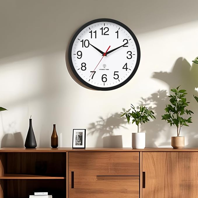 Rohioue Atomic Wall Clock, Modern 14 Inch Battery Operated Wall Clocks - Image 7