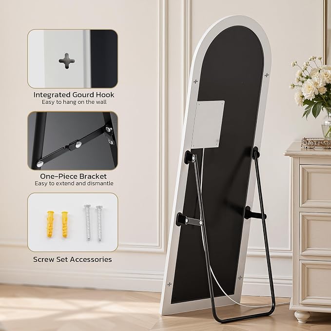 63"x20" Arched Full Length Mirror - Image 9