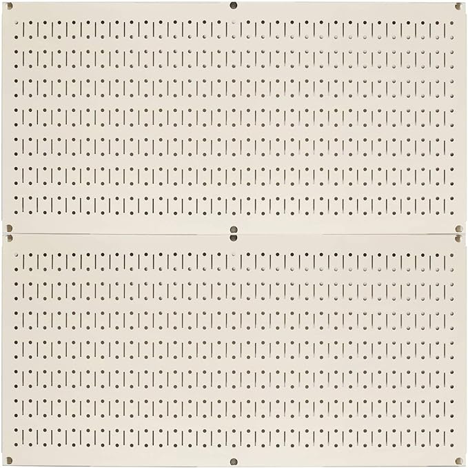 Wall Control Pegboard Rack Horizontal Metal Pegboard Garage Tool Storage Pack by Wall+Control