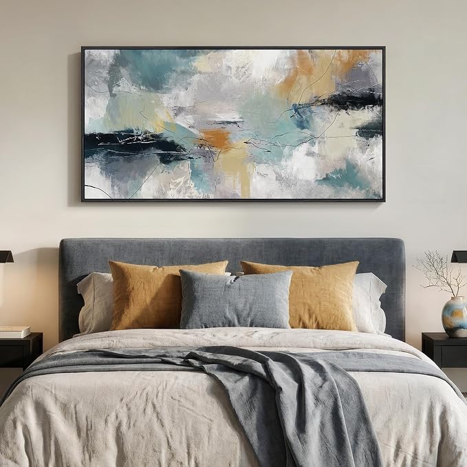 Extra Large Framed Abstract Wall Art - Image 3