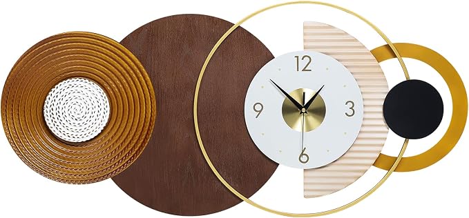 32x16 inch Large Modern Mid-Century Wall Clock - Image 7