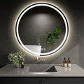 LED Bathroom Mirror 30 Inch Round Bathroom Mirror by WISSMILESHOME