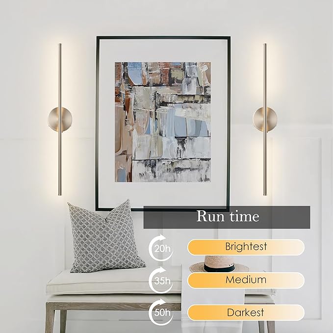 KARTOOSH Battery Operated Wall Sconces - Image 4