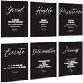 Coume 6 Pack Art Acoustic Panels 12" x 16" Inspirational Self Adhesive by Surlontye
