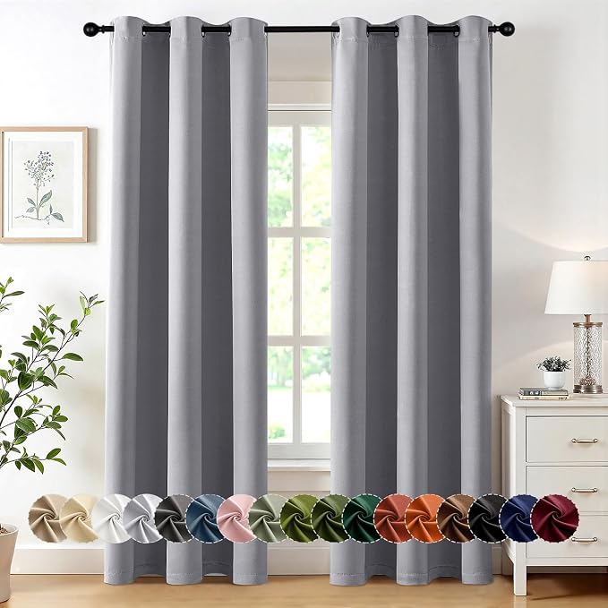 MIULEE Blackout Curtains for Bedroom Living Room 2 Panels, Thermal Insulated by MIULEE