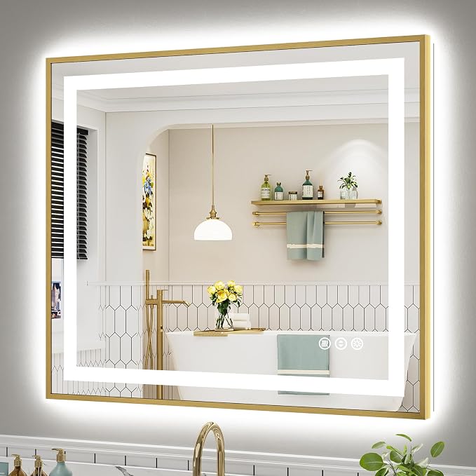 40x36 Inch LED Bathroom Mirror by Briivuemodernmirrors