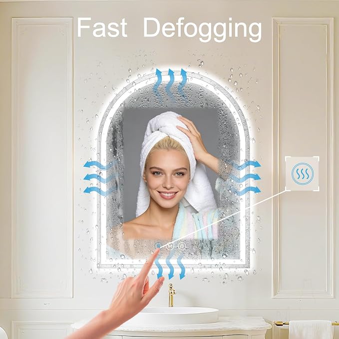 Arched LED Bathroom Mirrors - Image 2
