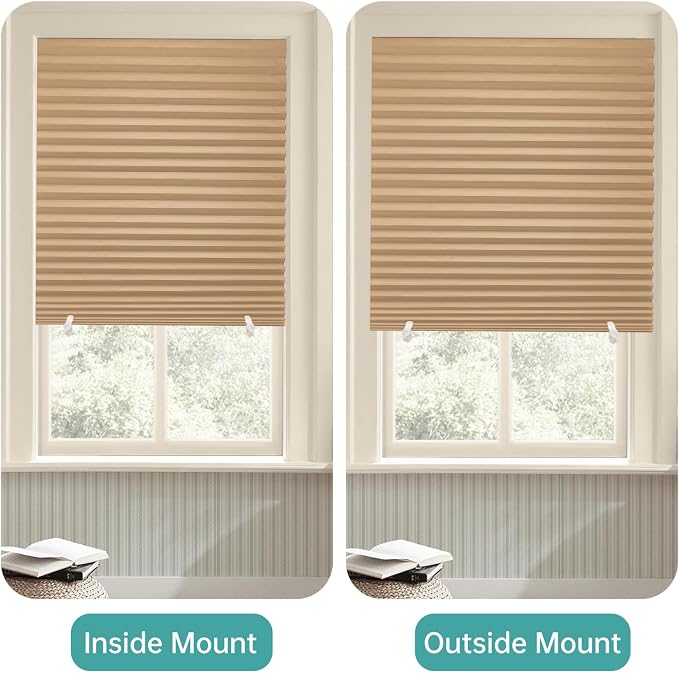Changshade 12 Pack Temporary Shades, Pleated Paper Blinds - Image 7