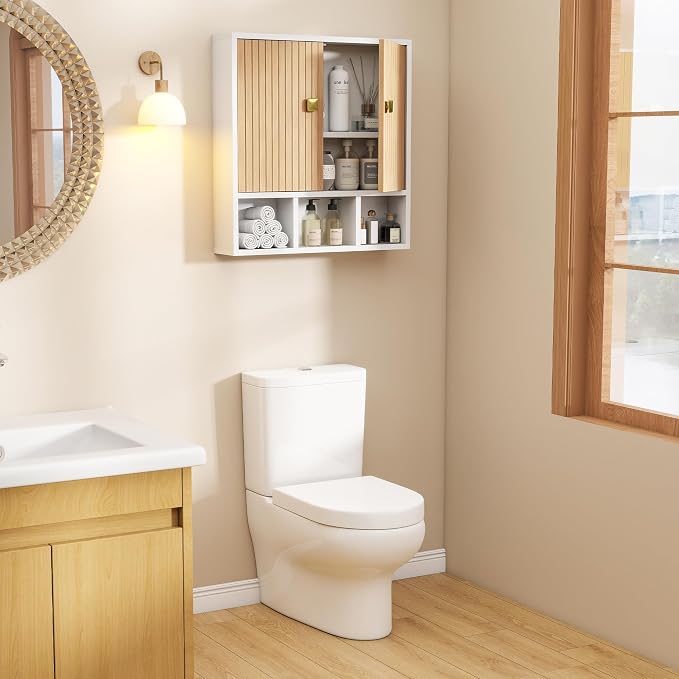 Bathroom Wall Cabinet, Wooden Medicine Cabinet - Image 6