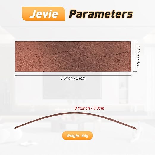 Thin Brick Veneer, 8.5" x 2.3“ Faux Brick, Wall Tile - Image 2