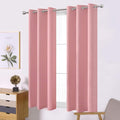 LEMOMO Pink Thermal Blackout Curtains/38 x 54 Inch/Set of 2 Panels Room by Lemomo
