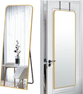 SCWF-GZ 57x20 Door Hanging Full Length Mirror, Floor or Wall Mounted Metal by SCWF-GZ