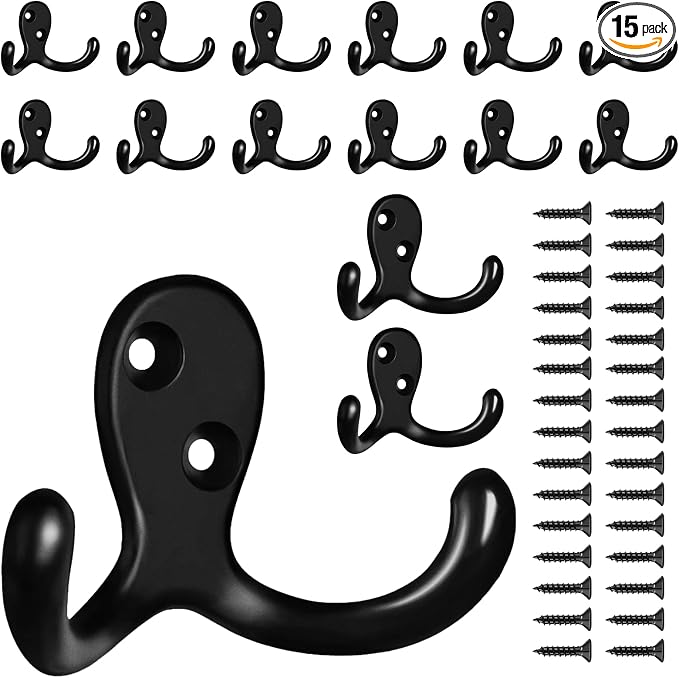 CBWLWJ 15 Pack Coat Hooks Wall Hooks by CBWLWJ