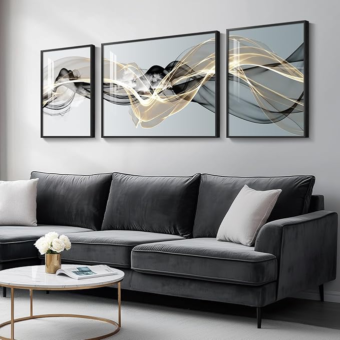 Large Framed Modern Luxury Abstract Wall Art by Cuspin
