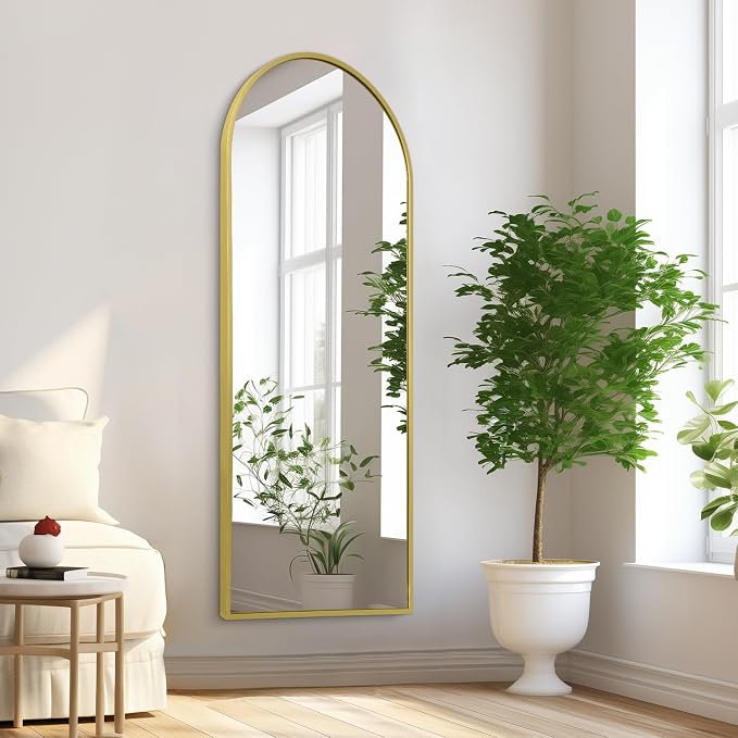 Arch Bathroom Wall Mirror, Metal Aluminum Frame Modern Simple Home Decor - Image 5