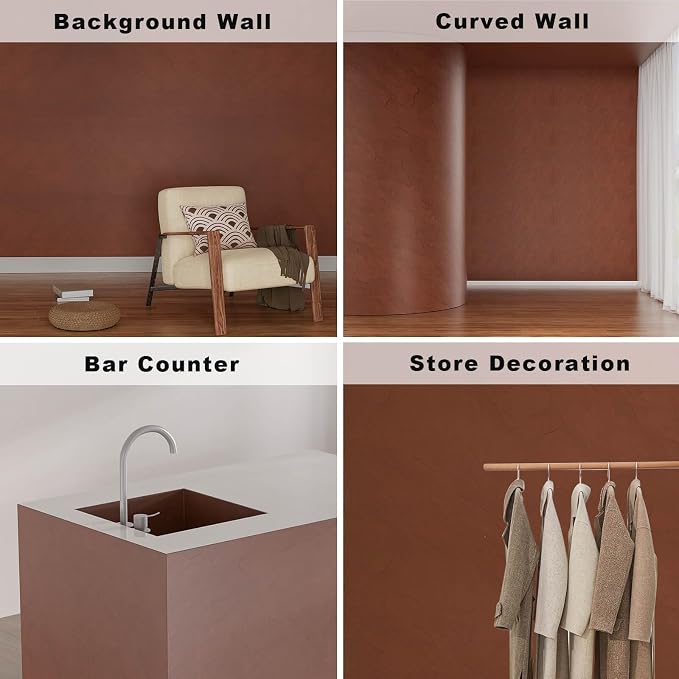 3D Wall Panels - 4PCS 47.2"x23.6" Faux Stone Wall Covering - MCM Modified Clay - Image 4