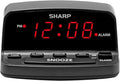 Sharp Digital Alarm Clock with Keyboard Style Controls, Battery Back-up by SHARP