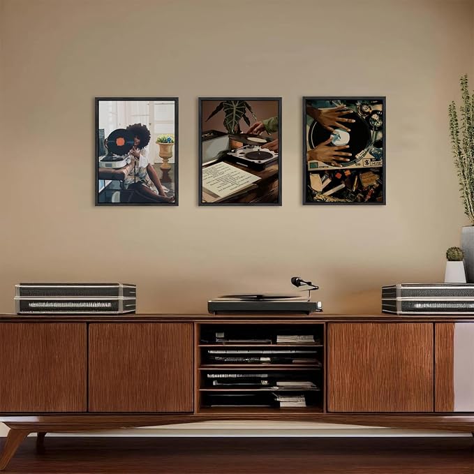 Black Girl Wall Art Decor Modern Black Woman Painting Prints - Image 3