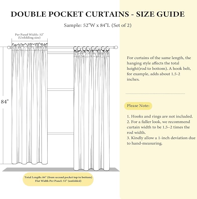 NICETOWN Sage Green Extra Wide Velvet Curtains 84 inches Long 2 Panels - Image 2