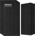 TO-TH Wood-Look Acoustic Wall Panels, 10 Pack 47.2” x 23.6” Acoustic Panels by TO-TH