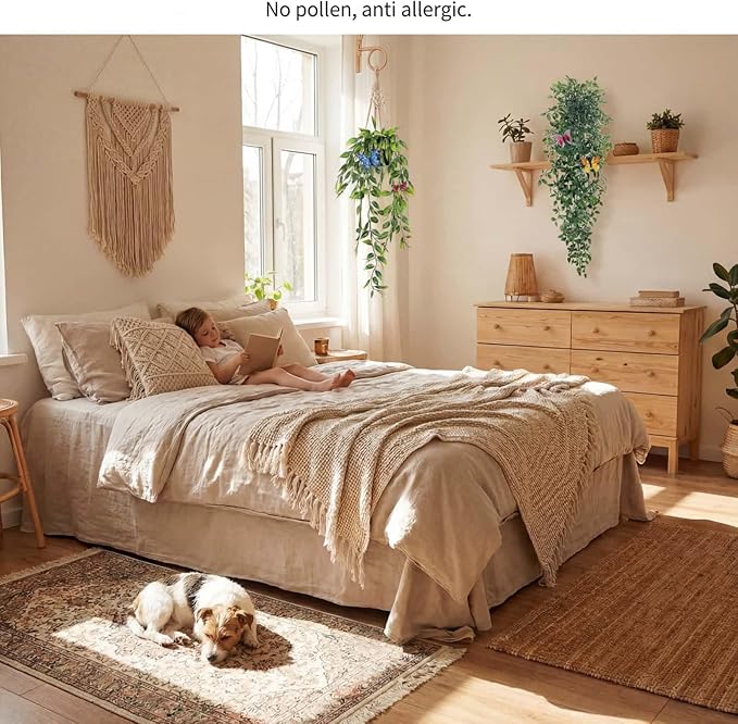 3 Pack Fake Plants with 6 Butterflies - Image 7