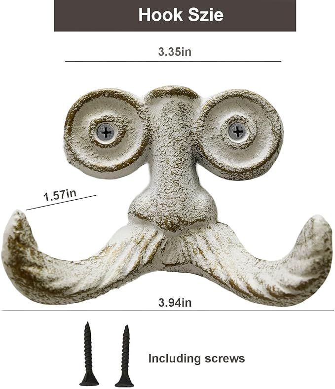Cast Iron Hook, Heavy Duty Vintage Cast Iron Hook - Image 2