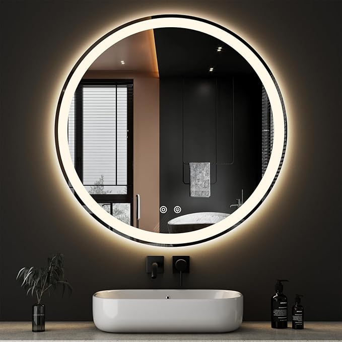 Sweetcrispy 36 Inch Round LED Bathroom Mirror - Image 7