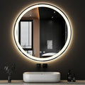 DUMOS 36 Inch Round LED Bathroom Mirror by DumosLifestyle