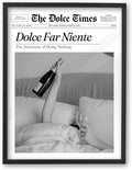 iHery Premium Small 8x10in Natural Black OAK Wood Dolce Far Niente Framed Wall by iHery