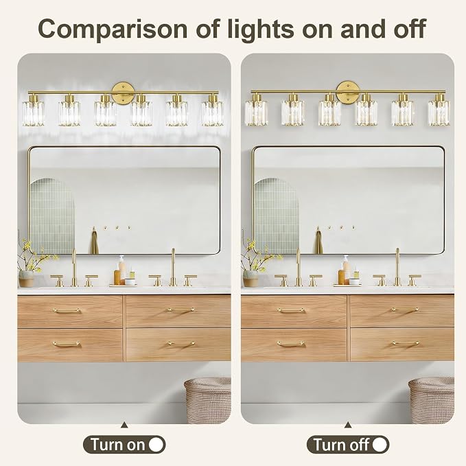 Crystal Bathroom Light Fixtures, Bathroom Lighting Fixtures Over Mirror - Image 7