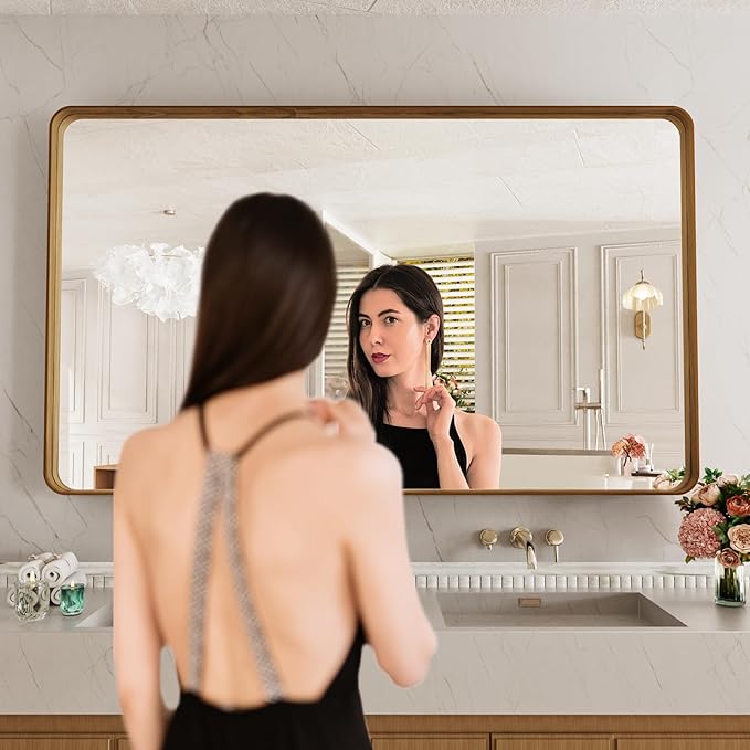 LOAAO 60X40 Inch Bathroom Mirror - Image 2